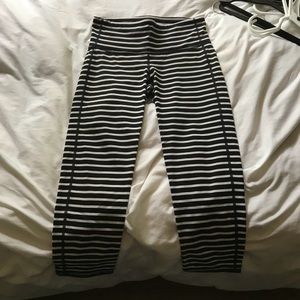 Athleta Striped Cropped Leggings